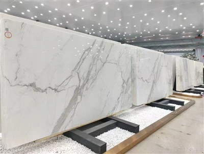 천연 흰색 대리석 주방 조리대